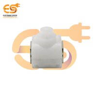 White color 12mm length round shape 1A 30V SPST self locking tactile switch