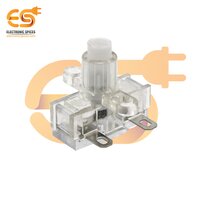 KY105C transparent 6mm metal plate 10A 250V SPST self locking tactile switch