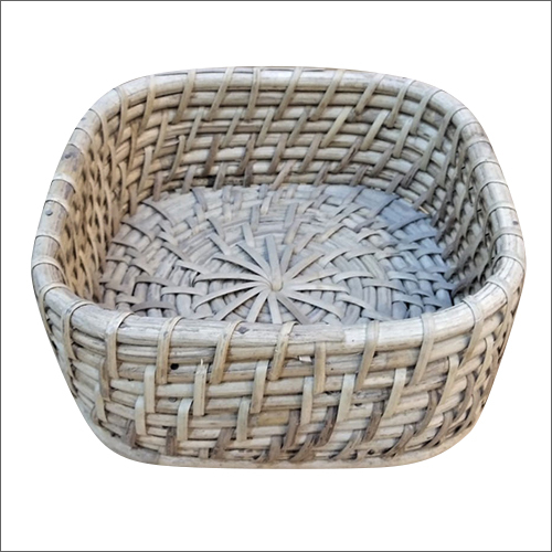 Handmade Rattan Round Weaving Fruit Basket