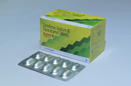 DOLRIL-P TAB - Pharmaceutical Grade, 15x10x5 mm, Dosage: 50mg+325mg | Effective Dosage, Fast Acting, Fever Reduction, Inflammation Control, Pain Relief