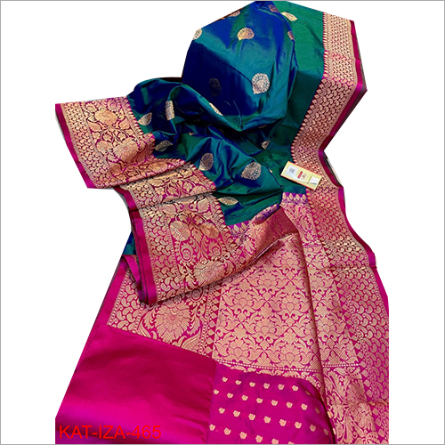 Silk Ladies Designer Handloom Banarasi Katan Sarees
