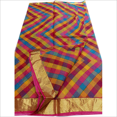 Multicolor (Different Colors & Designs Available) Ladies Kota Cotton Sarees