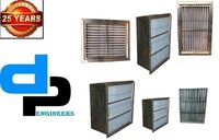 Fine Filter - Galvanized Steel & Aluminum Anodized Frame, White Micro Fiber Media For Air-conditioning Applications