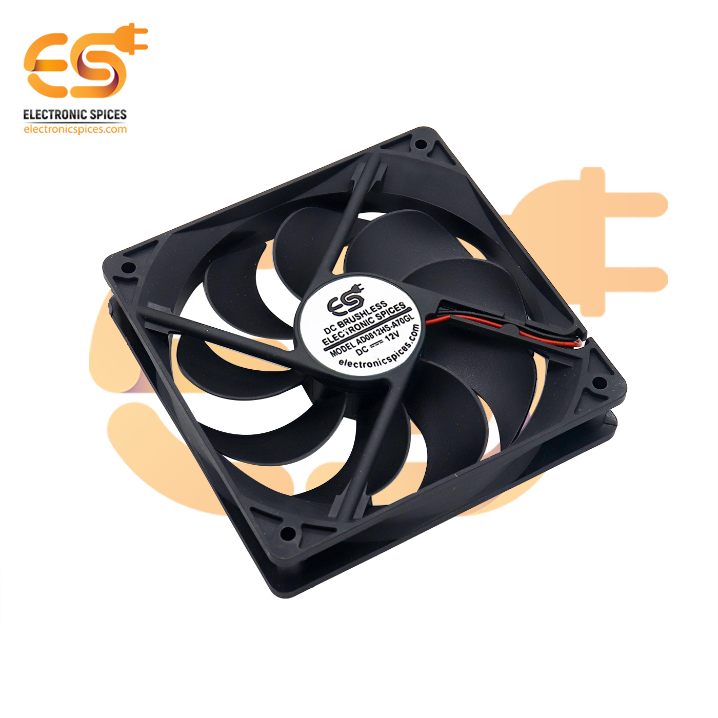 12025 4.75inch (120x120x25mm) Brushless 12V DC exhaust cooling fan With Molex connector