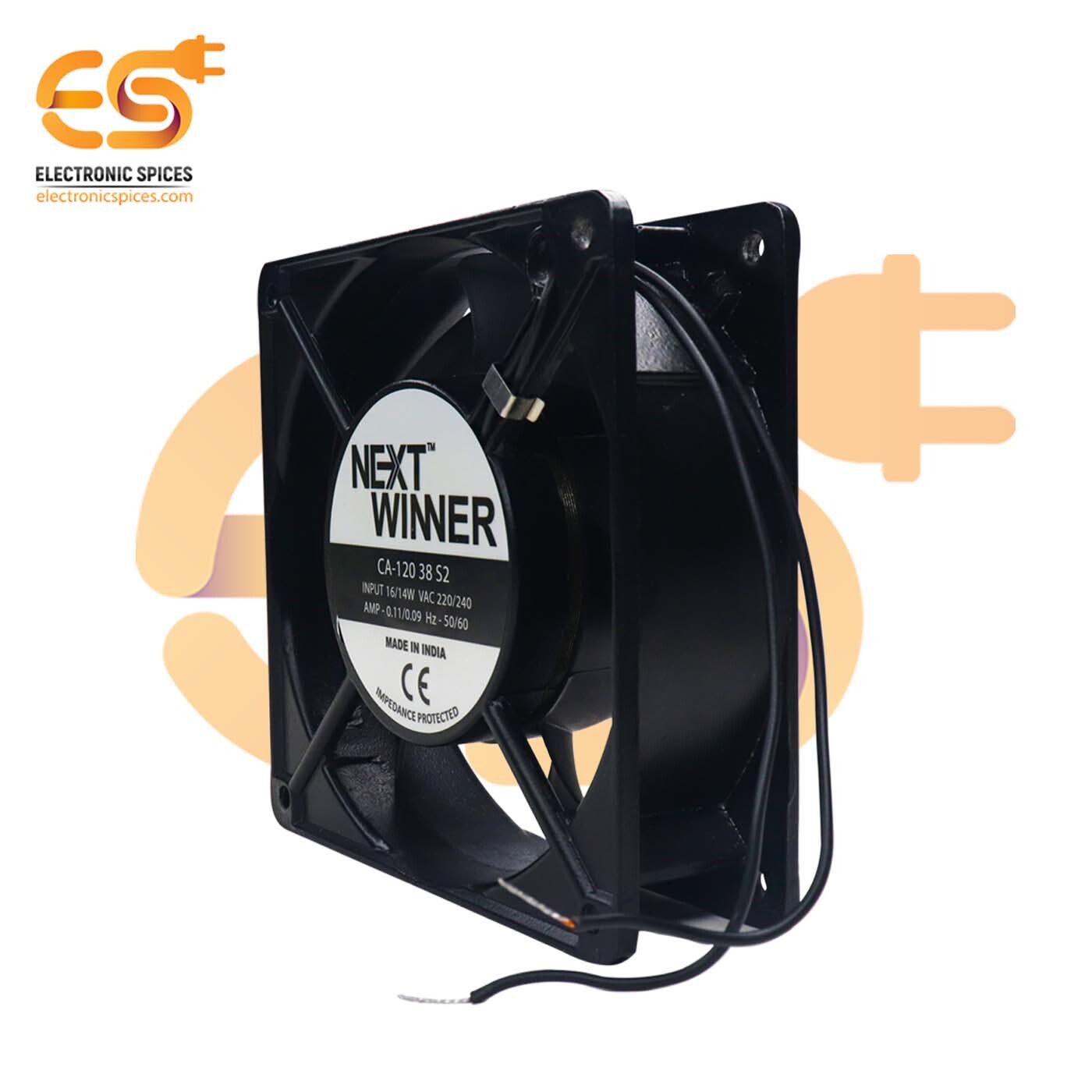 Next Winner MADE IN INDIA 12038 4.75 inch (120x120x38mm) Brushless 240V AC 16W exhaust cooling fan