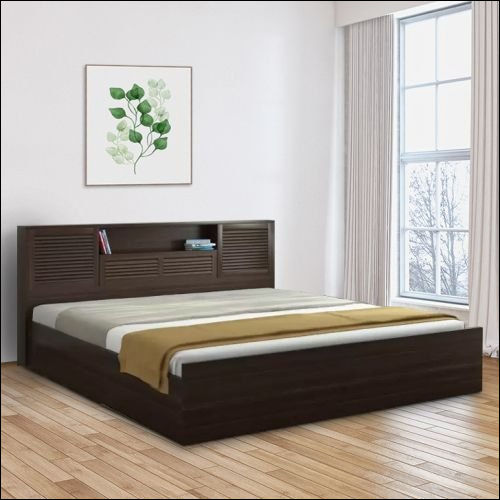 Wooden Designer Bed - Modern Design, Premium Quality Hardwood, Luxurious Finish, Elegant Aesthetic