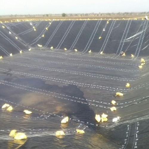 500 Micron Geomembrane Sheet - HDPE, 1 mm Thickness, Black Color, Coated Surface, Customized Size | Polished Finish, Sheet Shape, Ideal for Ponds & Canals
