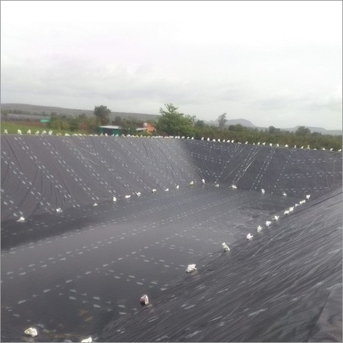 Micron Geomembrane Sheet - HDPE Material, Customized Size, Black Color, Thickness 500/750/1000 Microns | Polished Surface Treatment, Sheet Shape