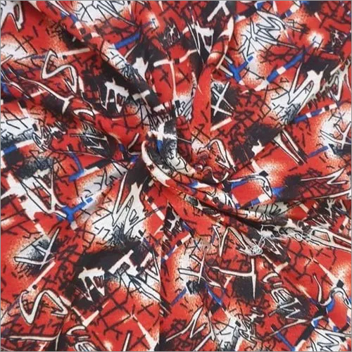 Printed Polyester Air Jet Fabric - 100% Polyester, Bright Printed Texture | Lightweight, Washable, Hand & Machine Wash Available