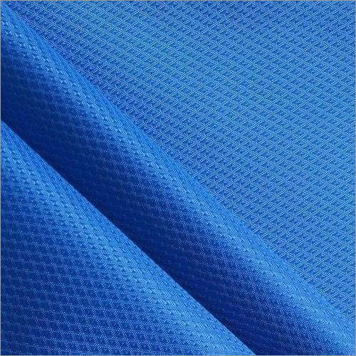 Plain Blue Micro Polyester Fabric - 100% Polyester, 38" Width, 180GSM | Lightweight, Quick Dry, Washable, Woven Texture, Bright Shine Finish