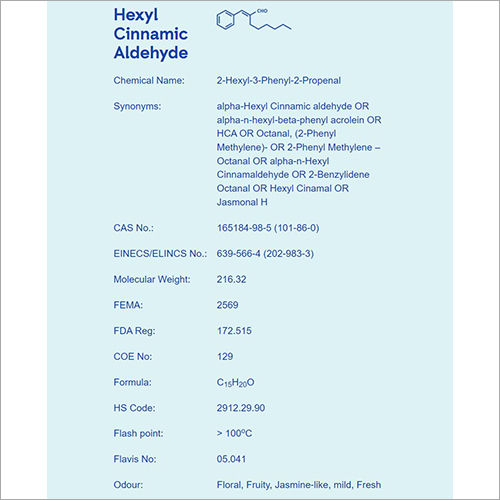 Hexyl Cinnamic Aldehyde