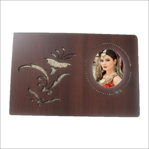 Designer Wooden Wedding Album Cover