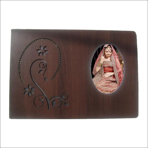 Wooden Wedding Album Cover