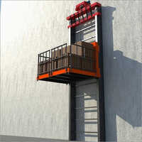 Slider Wire Rope Type Goods Lift