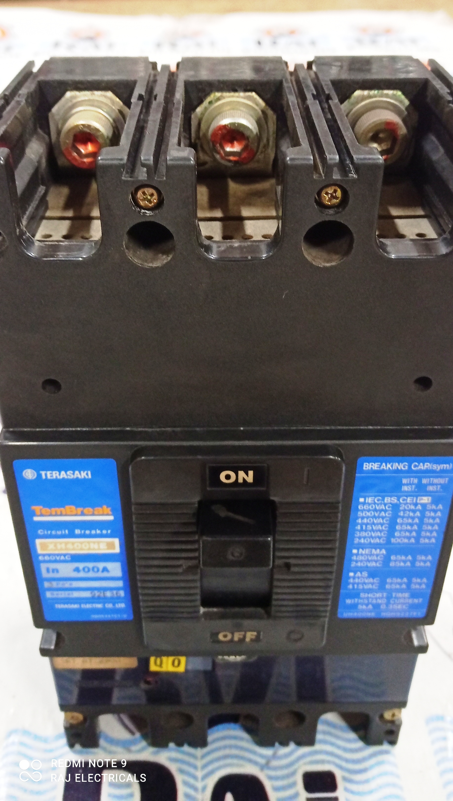 TERASAKI 400A 3P MCCB