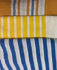Striped Knitted Fabric - Soft Acrylic Blend, Versatile Textiles For Fashion And Decor