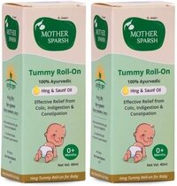 Transparent Mother Sparsh Tummy Roll On For Baby Hing And Saunf 40Ml Pack Of 2