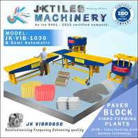 Interlocking Tiles Making Machine - Color: Yellow
