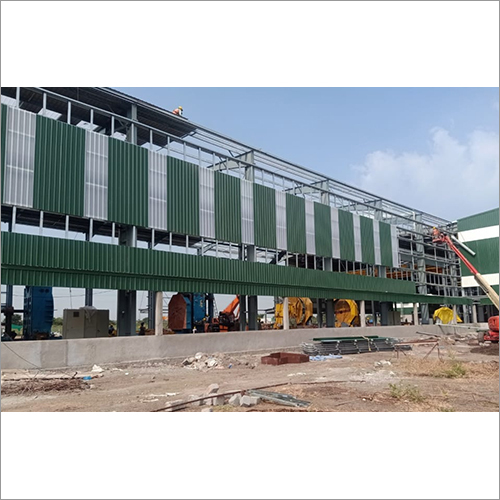 Green-White Ms Pre Engineering Factory Building