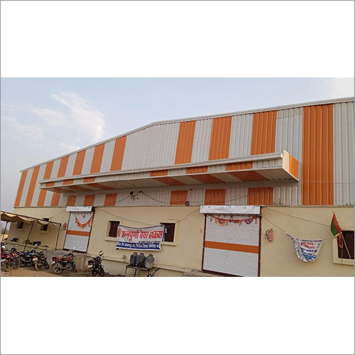 White-Yellow Industrial Peb Factory Shed