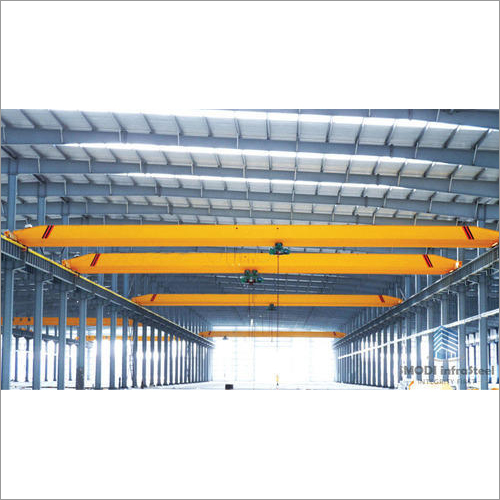 PEB Factory Structure - Steel Material, Grey Color | Suitable for Warehouse and Plant with Other Materials for Windows, Doors, and Roof