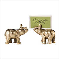 Elephant Card Holder - Metal Design, Customized Size | Sturdy, Durable, Easy to Use, Decorative Office Accessory