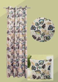 Multicolor Silk Cushions And Curtains