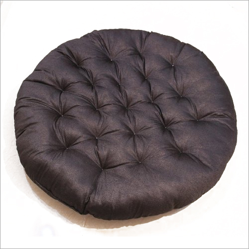 Black Cotton Round Cushions