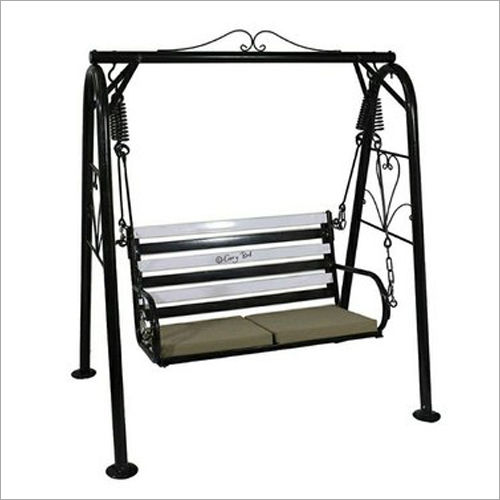 Black Garden 2 Seater Swing