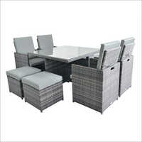 Square Garden Furniture Space Saver No Assembly Required