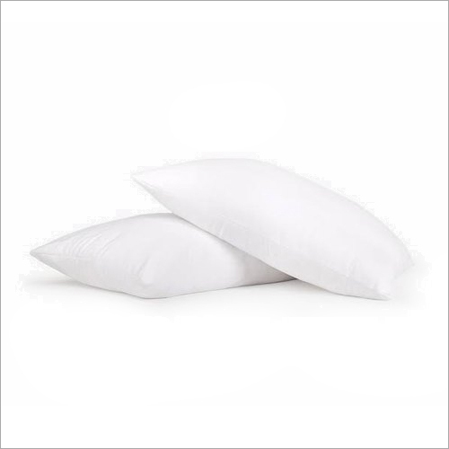 Polyester Pillow - Polyester Fibre, 16 x 24 Inches, White Color, Plain Design, Rectangular Shape | Super Comfortable and Long Lasting