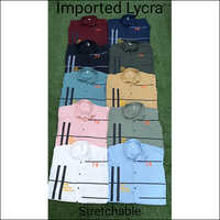 Multicolour Lycra Stratchable Shirts