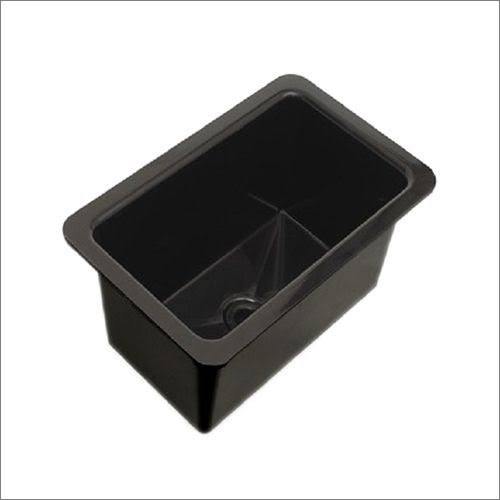 PP Laboratory Sink - 400x330x200 mm, Black, Polypropylene Material | Lab Application, Warranty Included, Versatile Dimensions for Various Uses