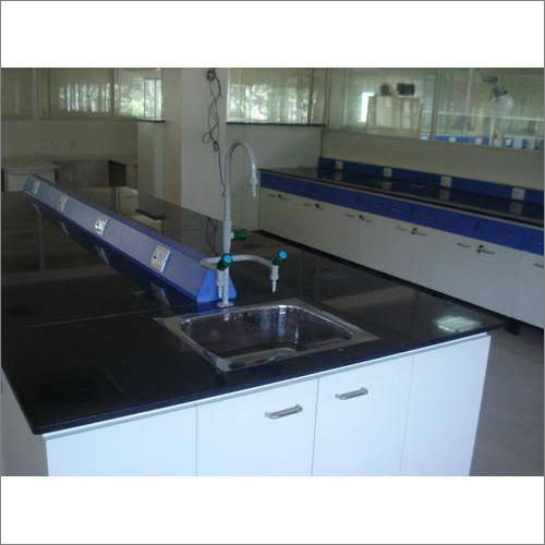 Blue Epoxy Coating Laboratory Central Table