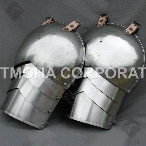 Medieval Pair of steel pauldrons MP0008