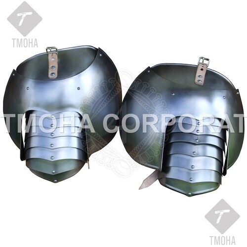 Medieval Pauldrons made of steel historical armour MP0013