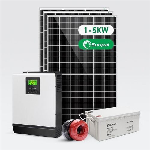 5KW Off Grid Solar Panel System With Batteries