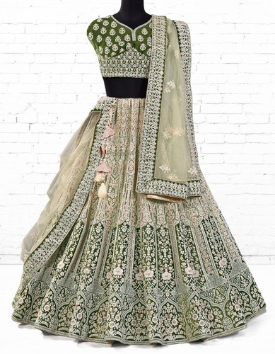Heavy Pista Designer Lehenga Choli