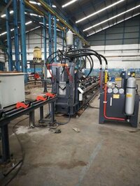 High Speed Cnc Punching Marking And Cutting Machine Line For Angle Bars - Color: Gray