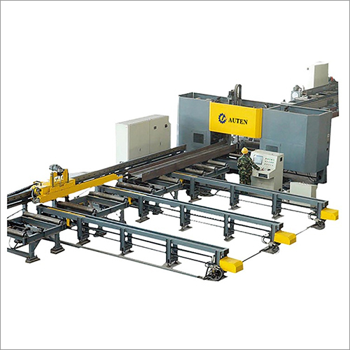 High Speed CNC H Beam Drilling And Marking Machine Line