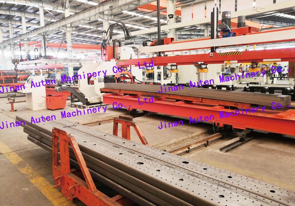 Meet Various Car Frames Truck Longitudinal Beams Flat Plate CNC Punching Line