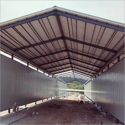 White Fabrication Of Industrial Shed