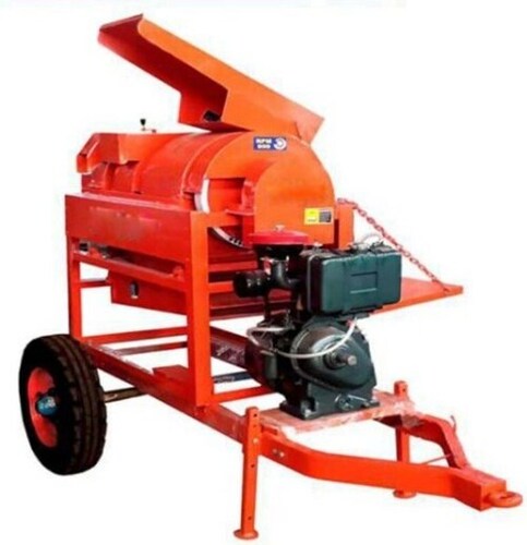 Red Multicrop Thresher Engine Model