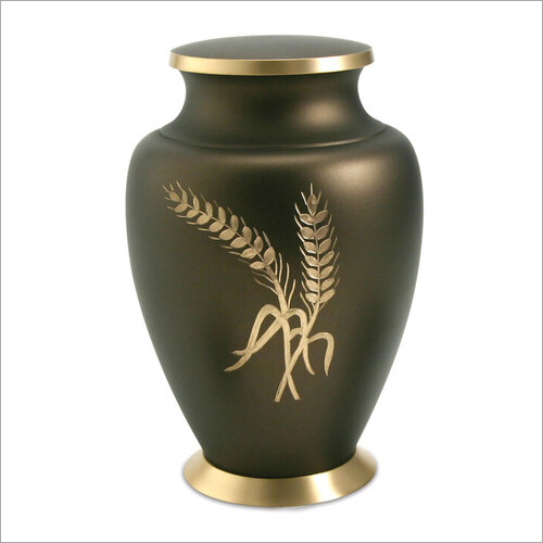 Wheat Brass Urn