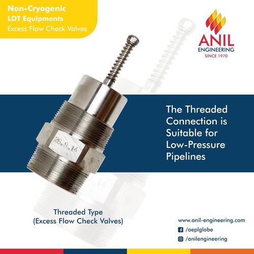 Threaded type Excess Flow Check Valves