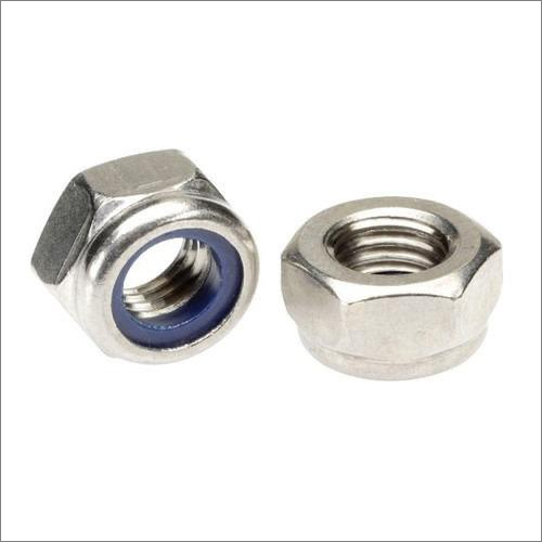 Mild Steel Hex Nylock Nut - Hot Rolled, Threaded, 70 HRC Hardness | Corrosion Resistant, Custom Sizes and Finishes Available