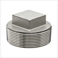 Stainless Steel Square Plug - 3/4 Inch Size, White Color | Hex Plug For Plumbing Applications, Warranty Included