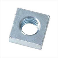 Mild Steel Square Nuts - 10 Mm Hot Rolled, Polished Surface Finish | Industrial Use, Female Connection Type