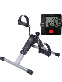 Mini Exercise Cycle - Adjustable Tension, Quick-step Setup | Easy Folding Design, Anti-skidding Rubber Shoes, Display Function For Progress Tracking
