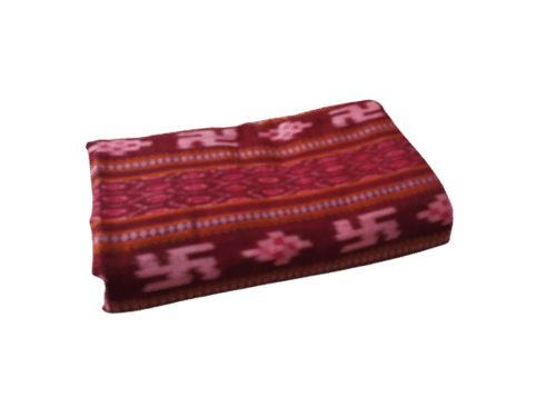 Multicolor Ghl Guendicha Haat Sambalpuri Certified Handloom Cotton Fabric (Swastik Design))